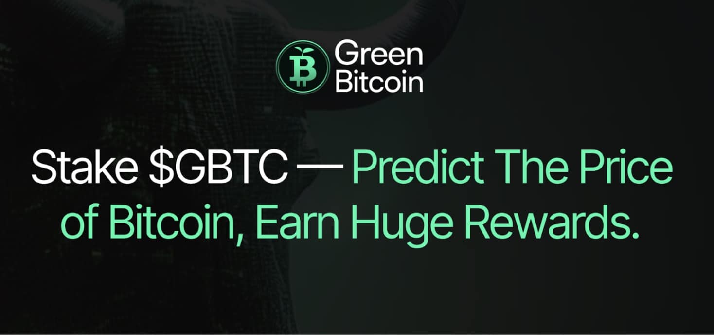 Green Bitcoin ($GBTC) – Experimente o Gamified Green Staking!